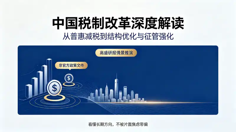 外资投行热议中国税制改革，读懂背后的核心逻辑，别被片面解读带偏